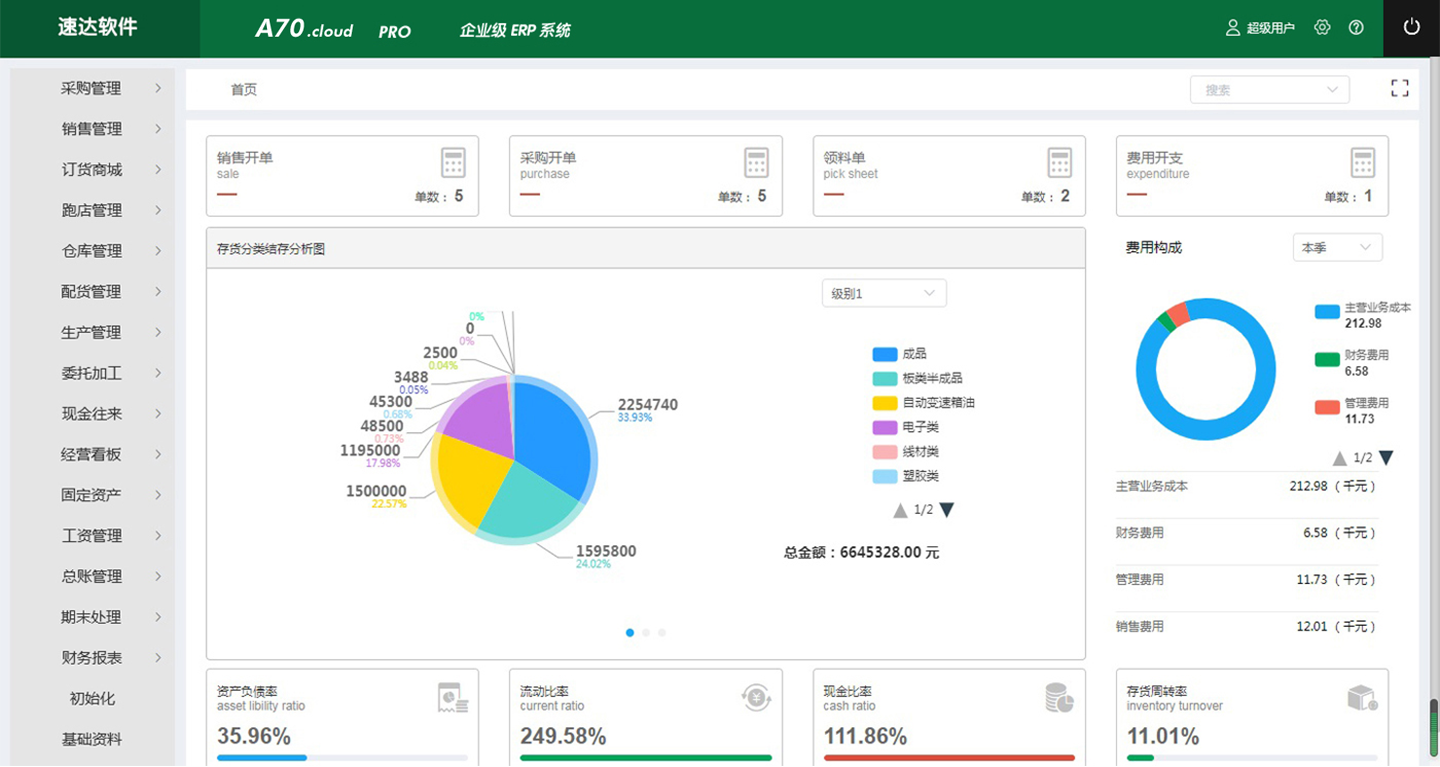 速达ERP管理系统